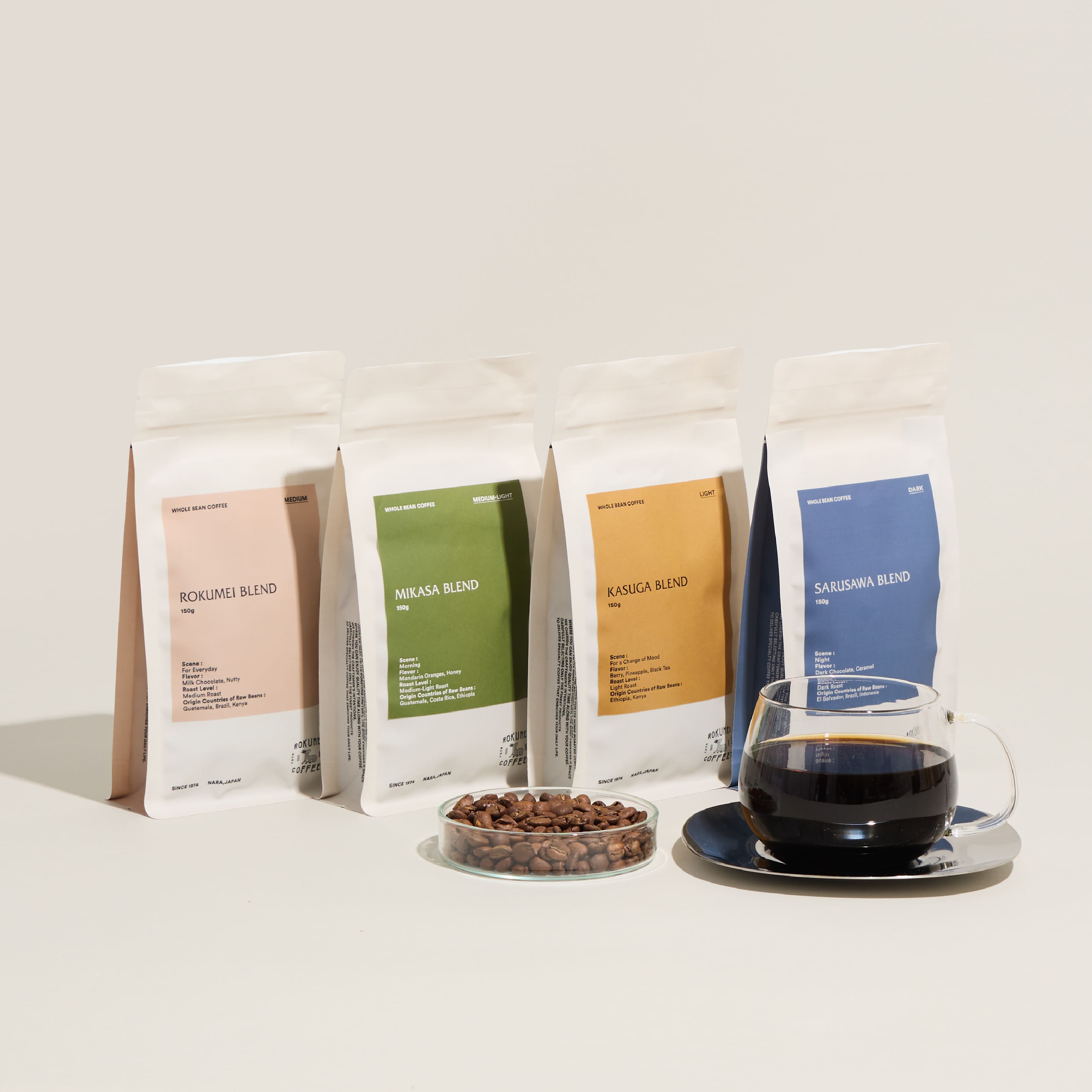 日常を豊かにする4種のブレンドコーヒー｜ロクメイコーヒー