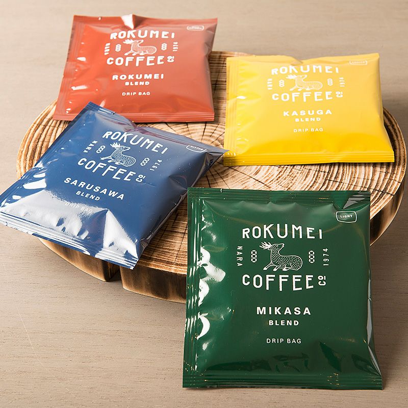 送料無料】 ドリップバッグ 日常を豊かにする4種のブレンドコーヒー 4pcs お試しセット | ROKUMEI COFFEE CO.