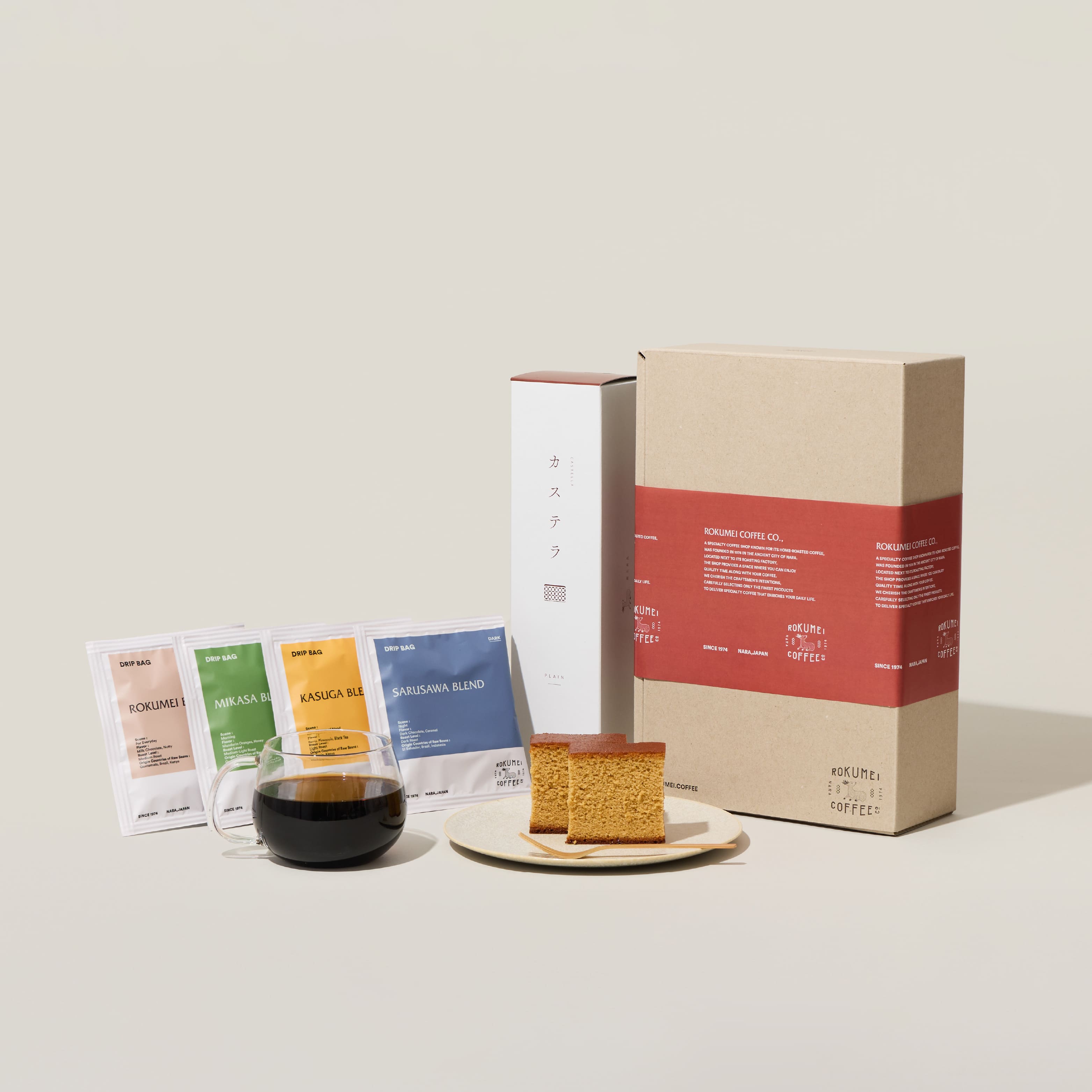 ロクメイ カステラ &ドリップバッグ 12pcs ギフト