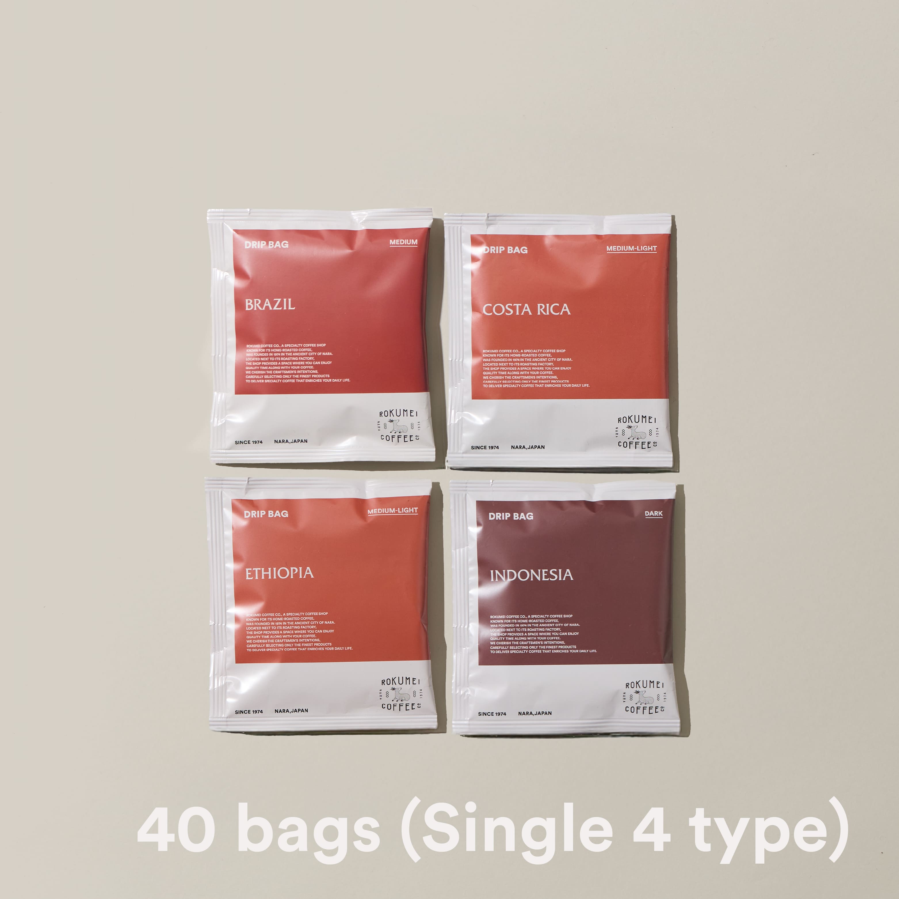 ドリップバッグ シングルオリジン 4種 40pcs サムネイル