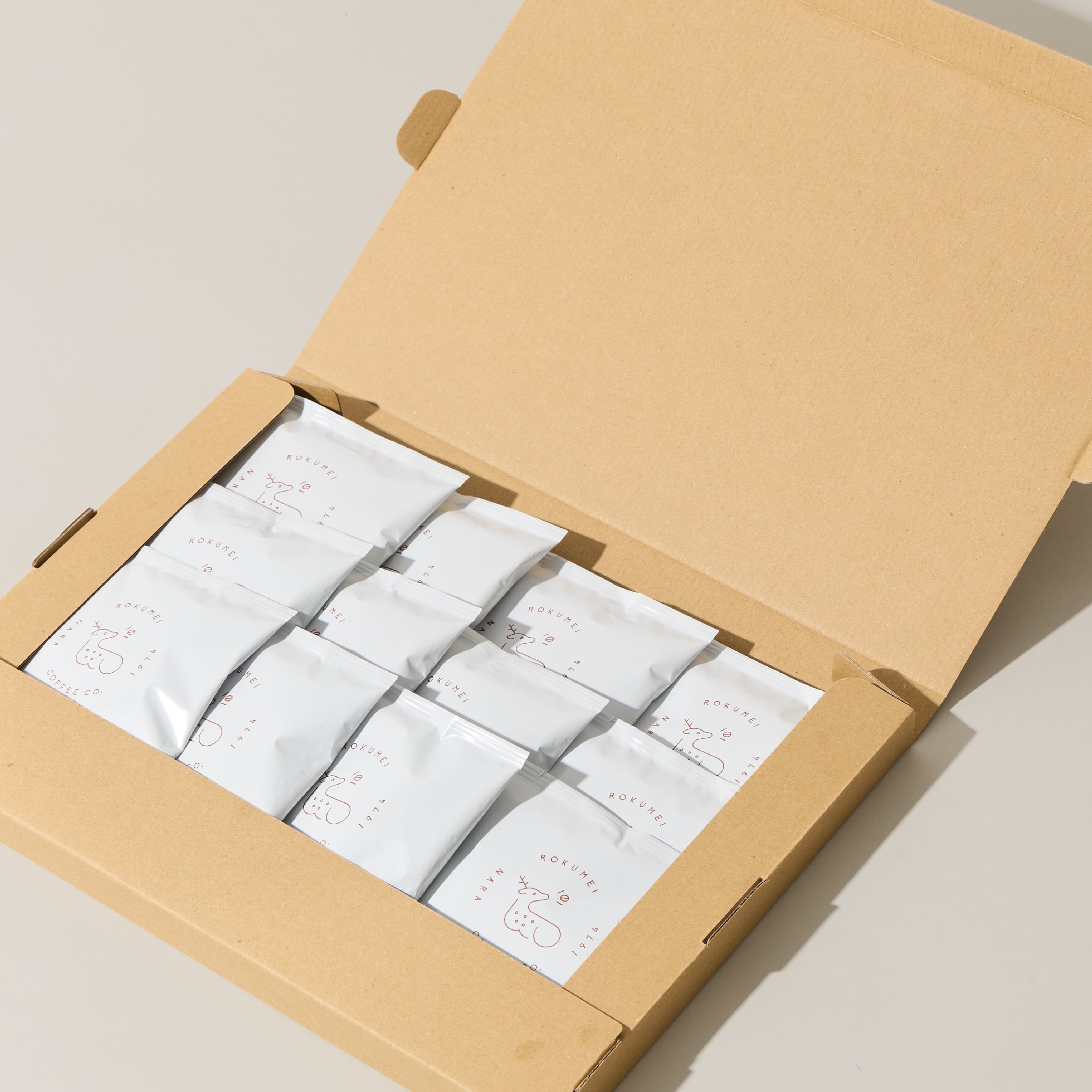 ドリップバッグ カフェインレスコーヒー 12pcsのセット内容